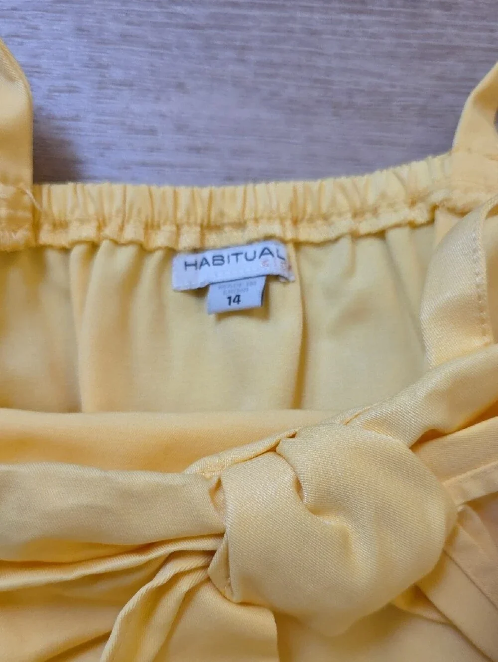 Yellow Tie-Front Girls' Romper